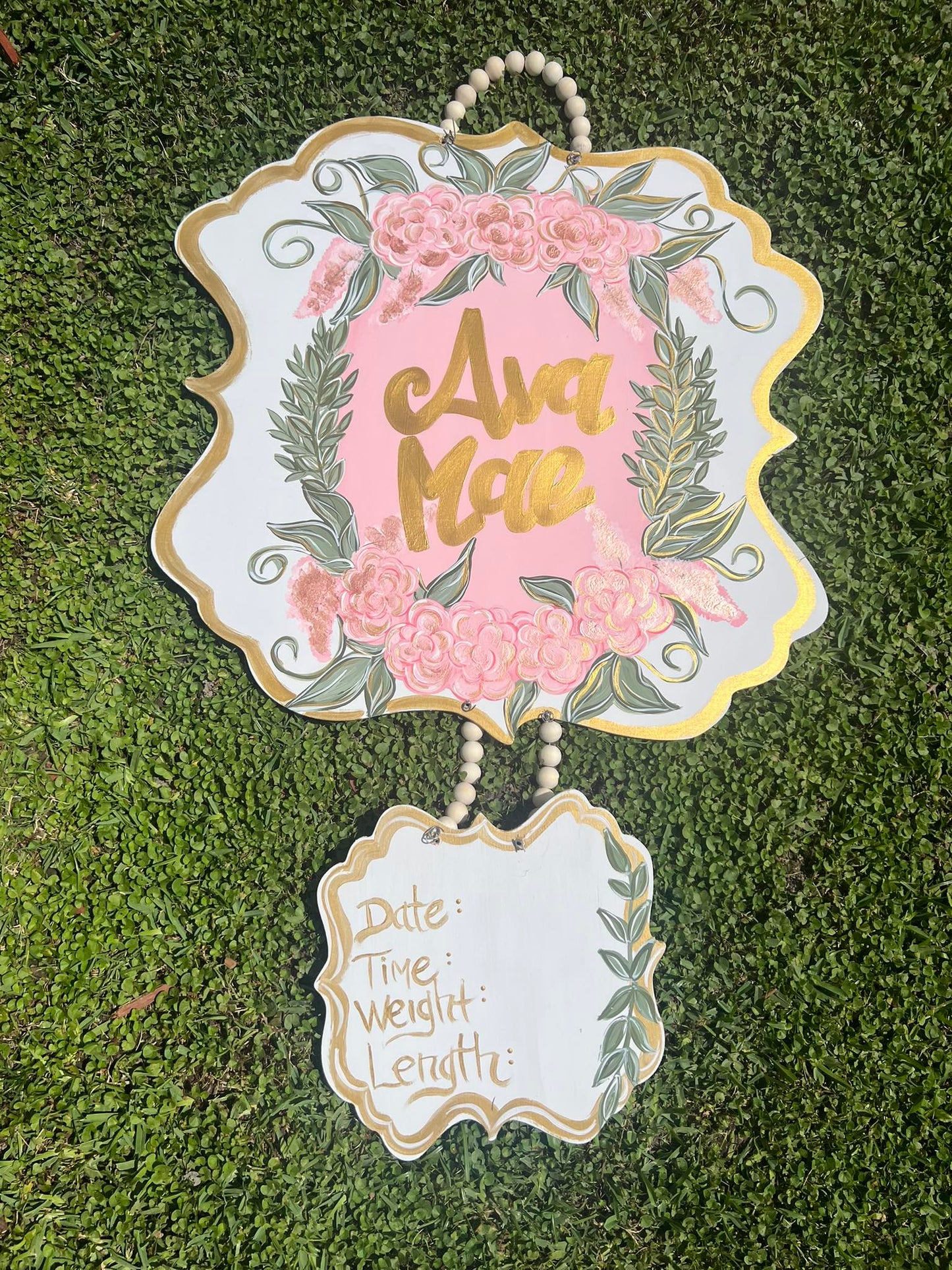 Baby Hospital Door Announcement