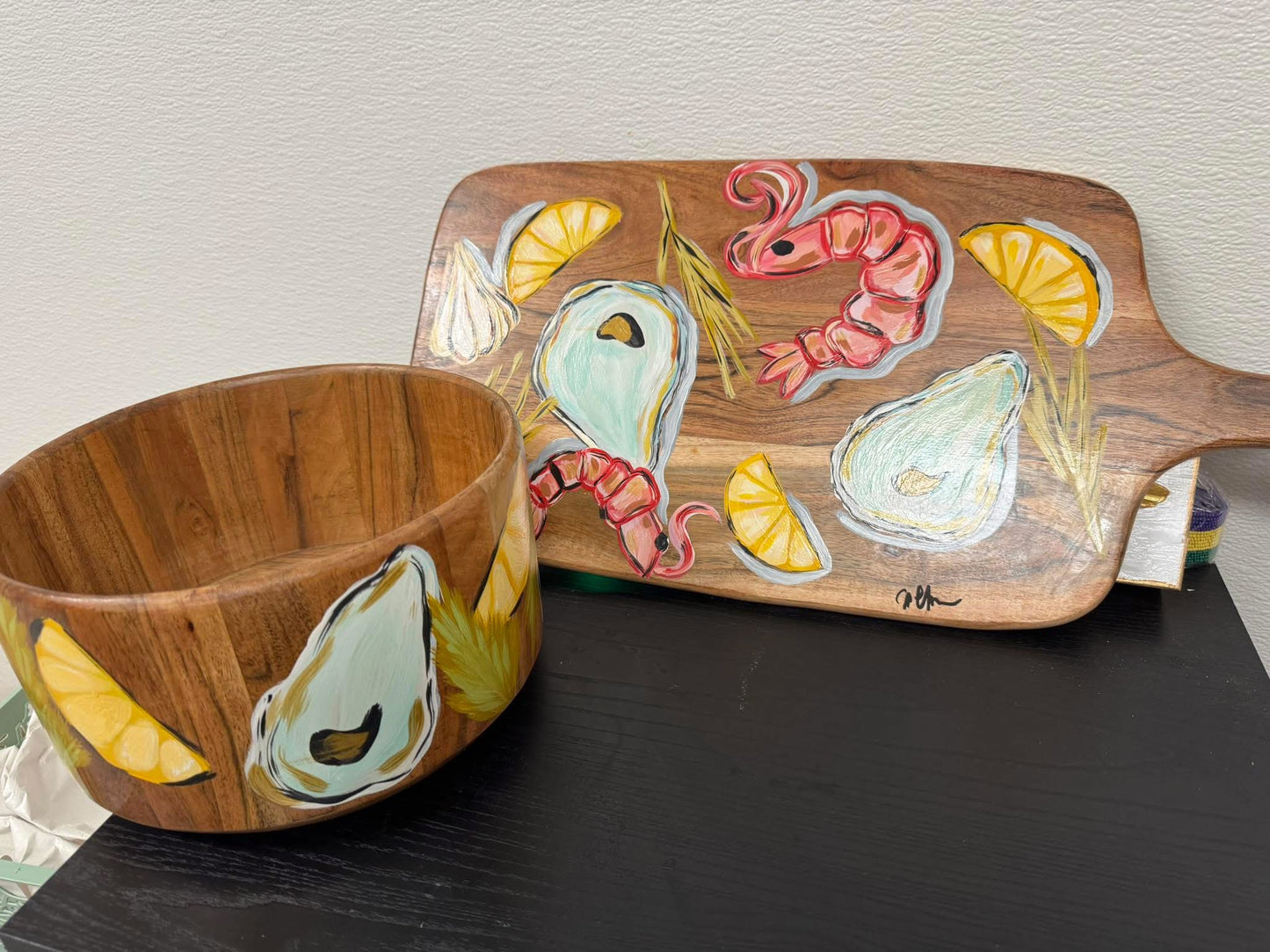 hand painted charcuterie boards sealed and food safe