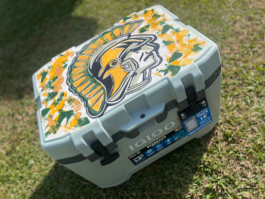 Hand Painted Ice Chest 50 qt igloo