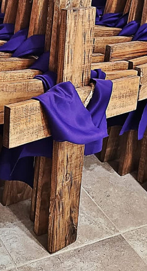 Cross with sash door hanger