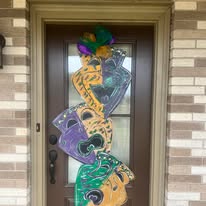 Comedy and Tragedy OVERSIZED Door hanger