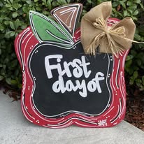 Apple First Day of chalkboard