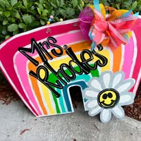 Rainbow Teacher Door Hanger