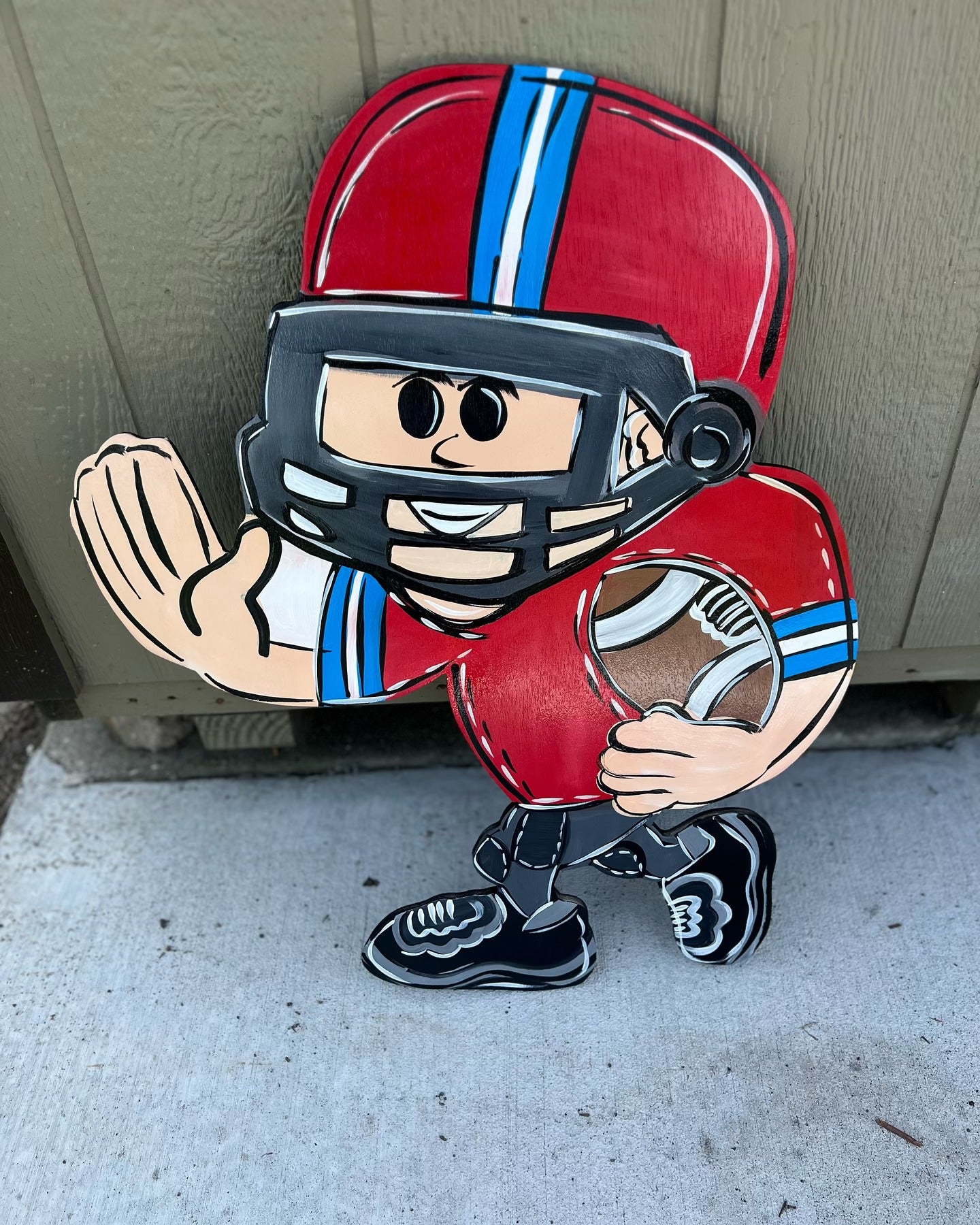 Football Player Yard Art
