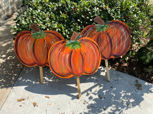 Pumpkin Yard Stake