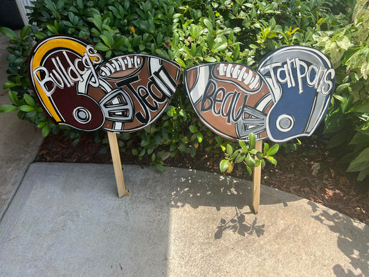 Football Yard Art