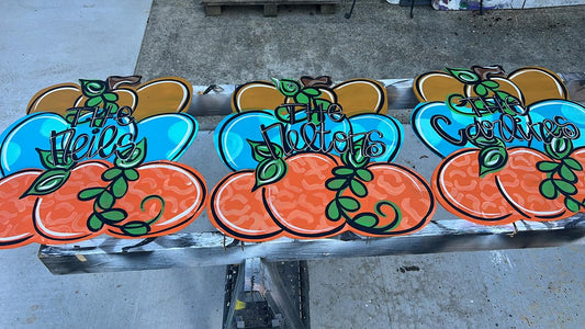 Triple Stack Pumpkin Door Hanger