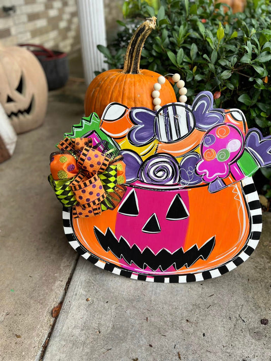 Jacko lantern Door Hanger