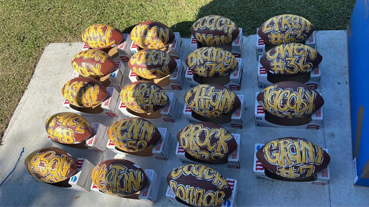 Hand Painted Footballs