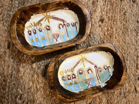 Nativity Dough Bowls