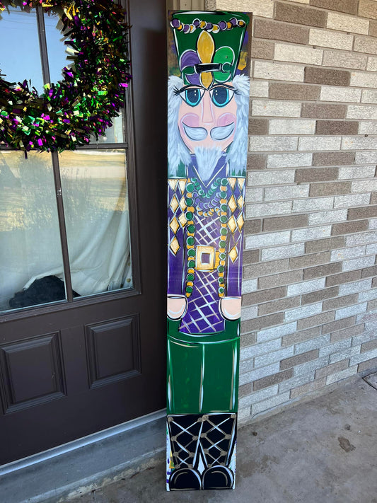Mardi Gras Nutcracker leaner