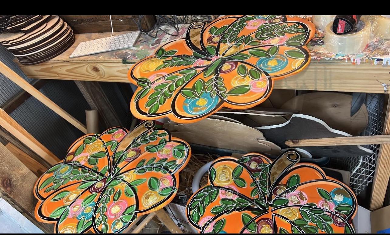 pumpkin door hanger