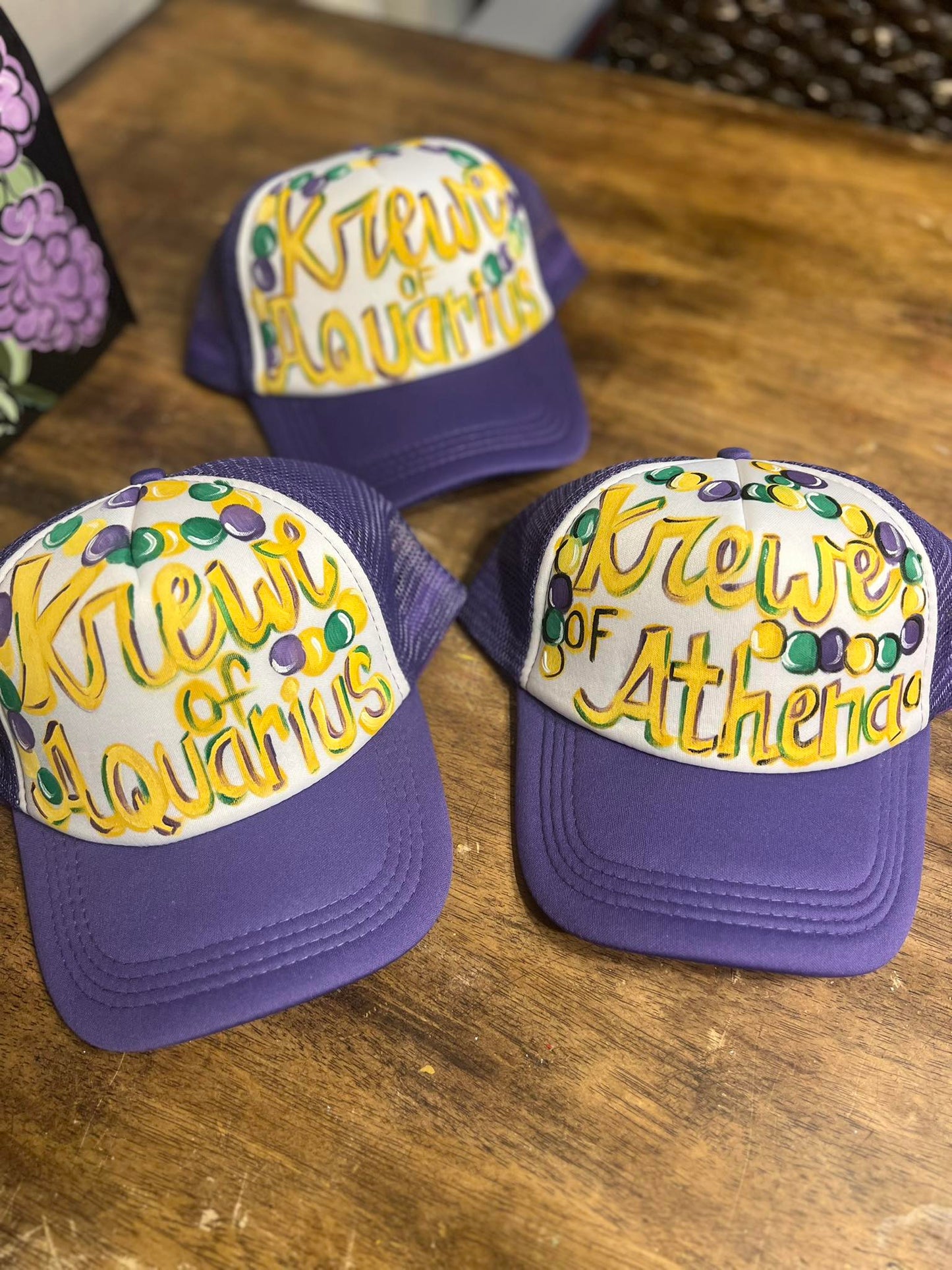 Mardi Gras Krew Trucker Hats