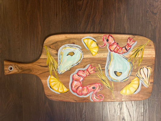 hand painted charcuterie boards sealed and food safe