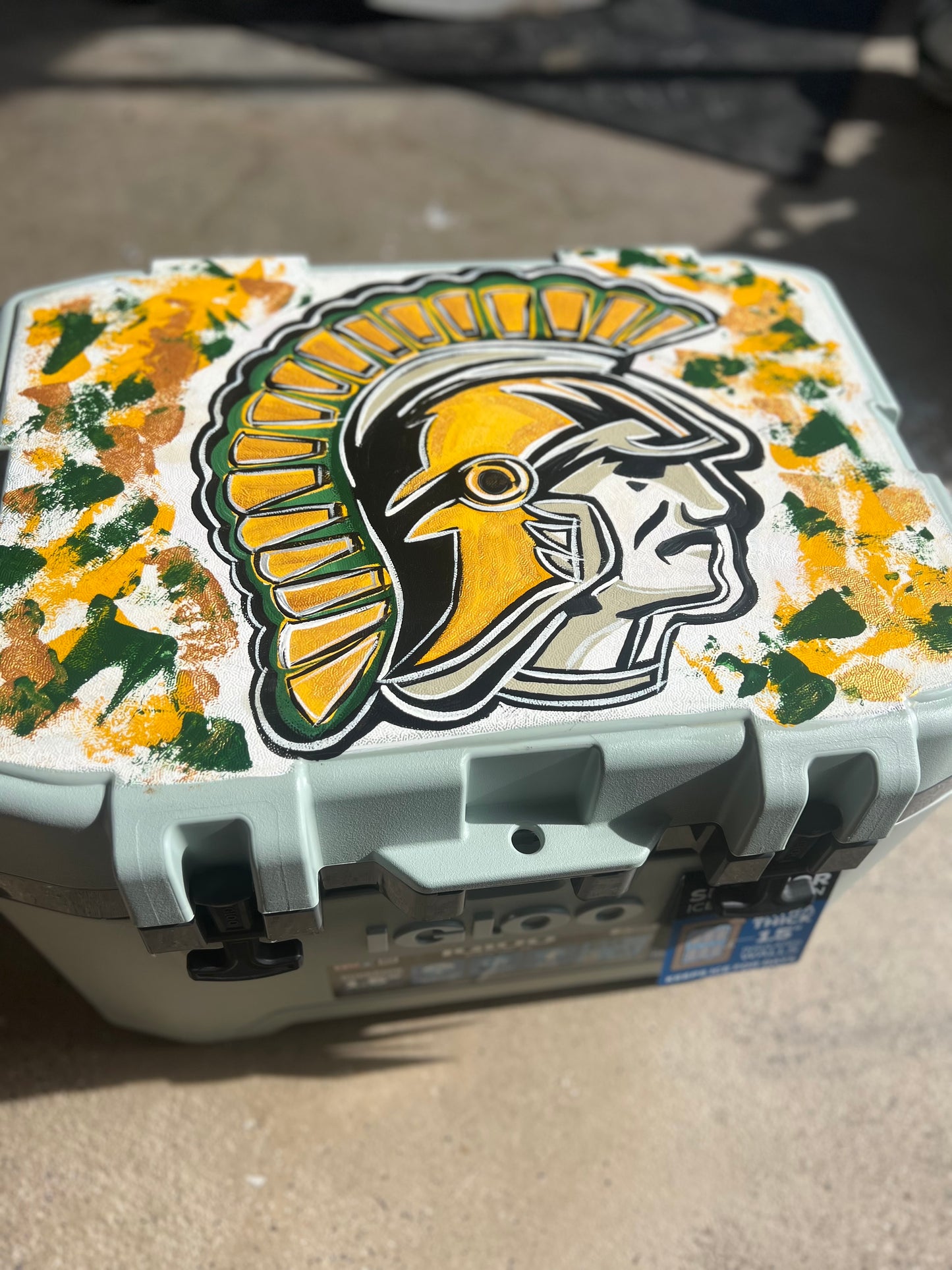 Hand Painted Ice Chest 50 qt igloo