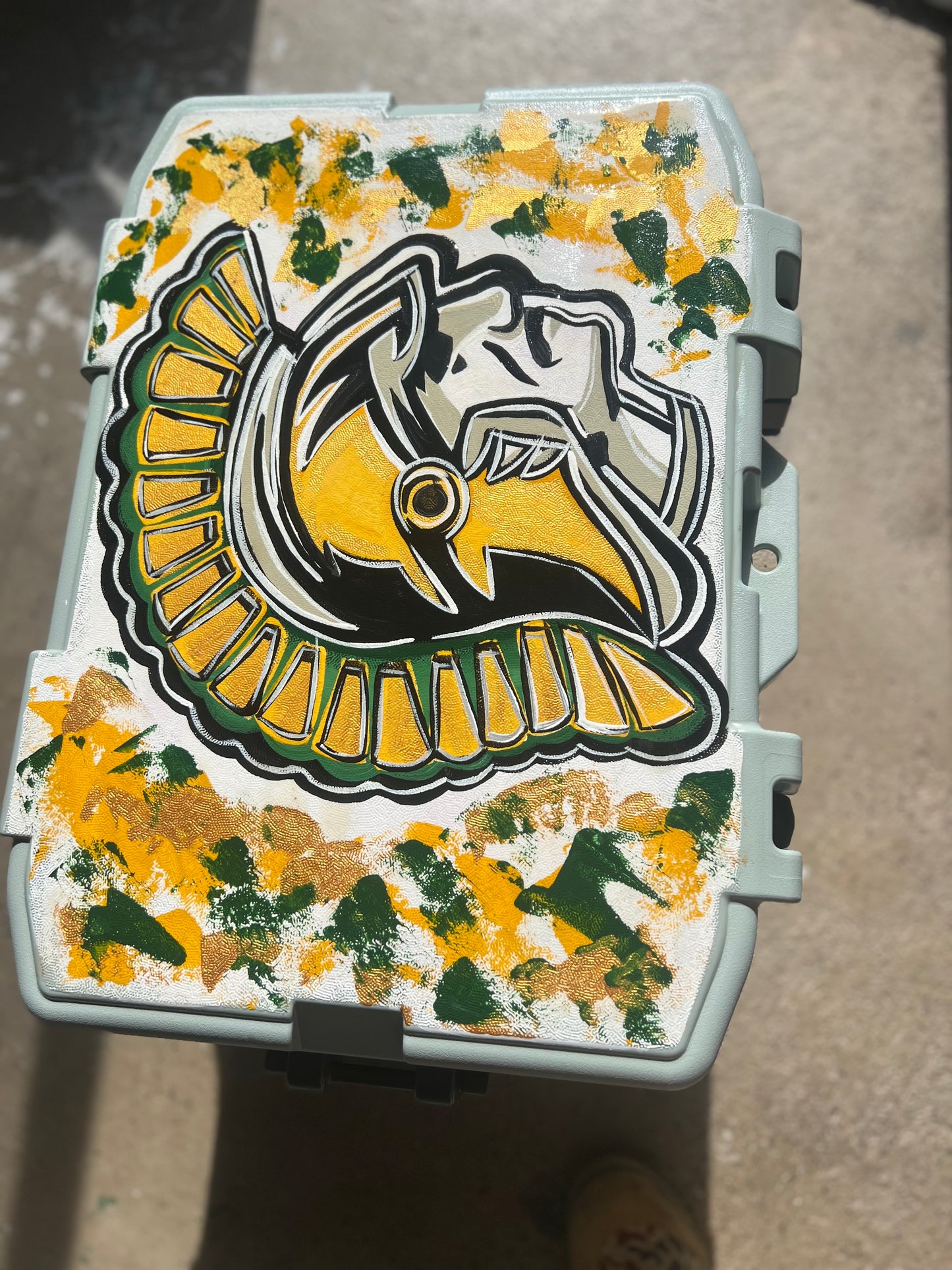 Hand Painted Ice Chest 50 qt igloo