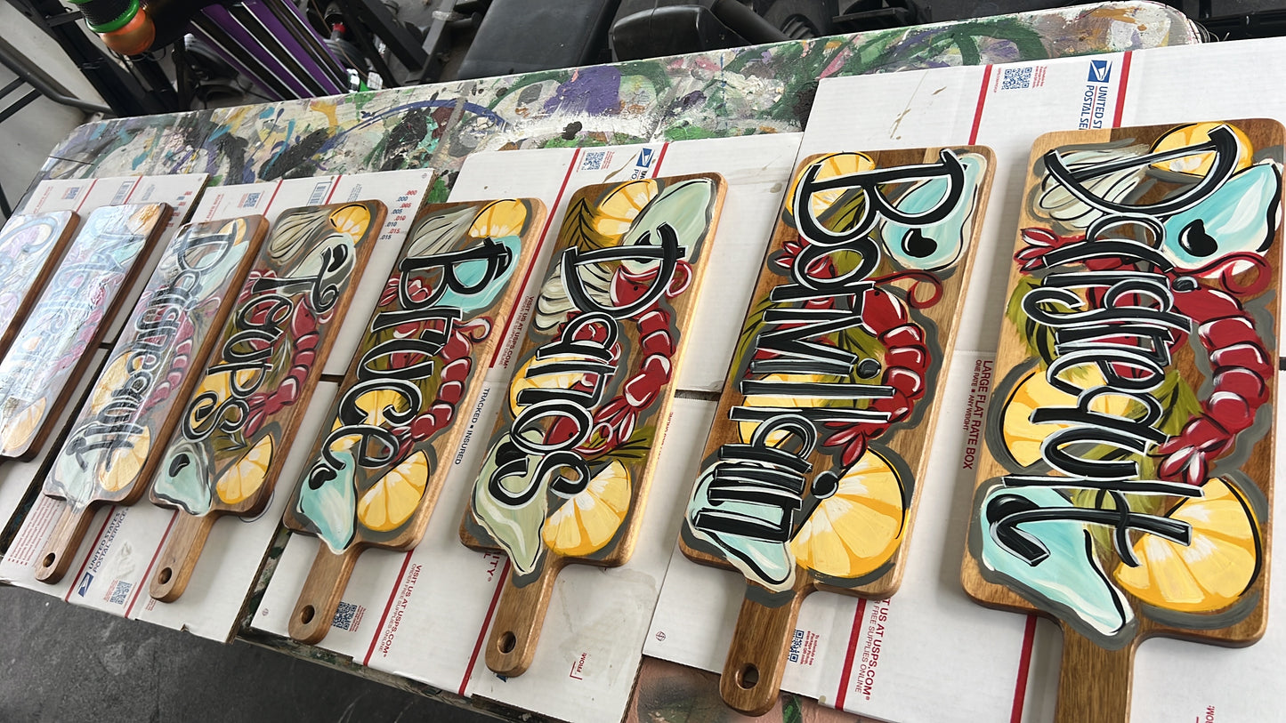 Personalized Seafood Charcuterie Board