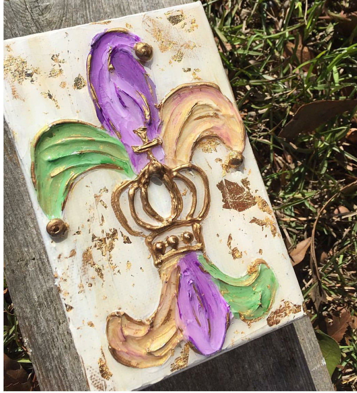 Mardi Gras Fleur Canvas