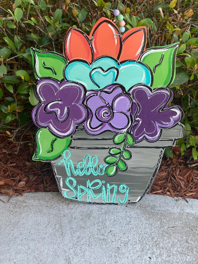 Hello Spring Door Hanger