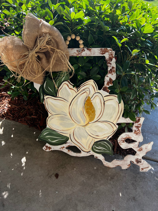 Louisiana Magnolia Door Hanger