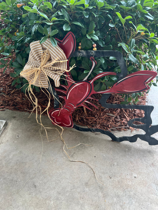 Louisiana Crawfish Door Hanger