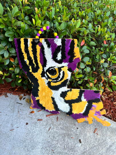 LSU Eye of the tiger Louisiana Door Hanger