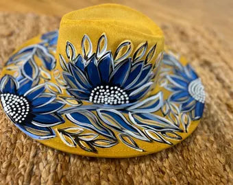 hand painted fedora